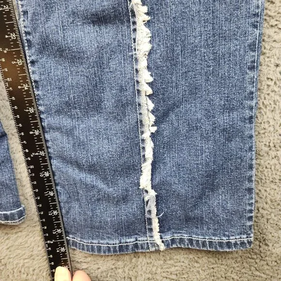 Baby Phat Jeans Junior 11 Bootcut High Rise Stretch Logo Cat Y2K Center Sea - Picture 5 of 11